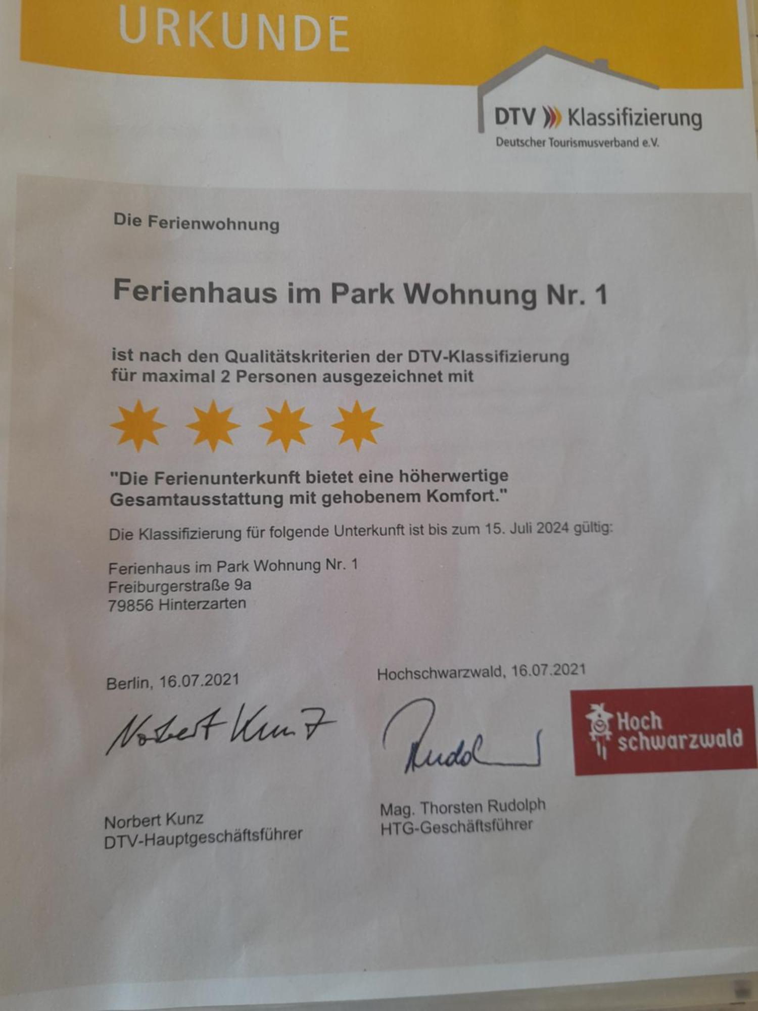 Apartment Im Park Hinterzarten
